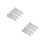 8Pcs Foldable Aluminum Foil Oil Guard Kitchen Stove Shield Silver 8
