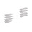 8Pcs Foldable Aluminum Foil Oil Guard Kitchen Stove Shield Silver 4