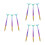 9Pièces Ensemble Outils Nail Art Brosse Nylon Métal 8
