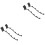 4Pcs Black Iron Flute Hooks Durable Sturdy Hangers for Flute Storage 3