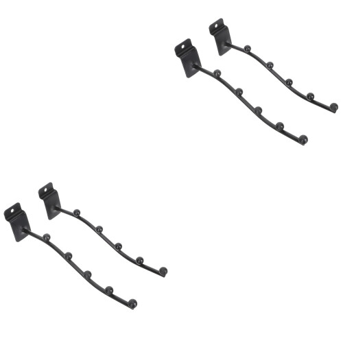 4Pcs Black Iron Flute Hooks Durable Sturdy Hangers for Flute Storage 2