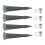 16Pcs Solar Light Metal Ground Stakes Grey Stable Weatherproof Design 1