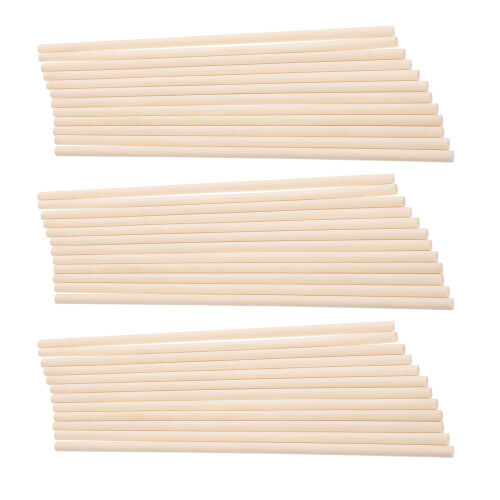 450St Onbewerkte Dowelstaven Beige Voor Creatieve DIY Projecten