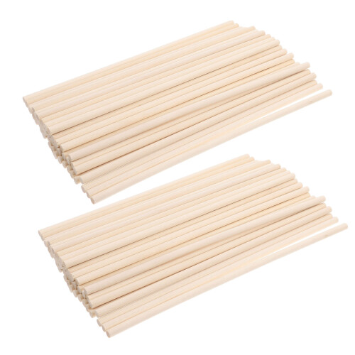 450St Onbewerkte Dowelstaven Beige Voor Creatieve DIY Projecten 1