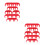 12Pcs Engine Spark Plug Wire Separator Dividers Red Plastic Wire Clips 5
