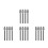 16Pcs Universal PVC Roller Skates Buckle Straps Comfortable Black 5