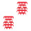 12Pcs Engine Spark Plug Wire Separator Dividers Red Plastic Wire Clips 7