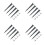16Pcs Solar Light Metal Ground Stakes Grey Stable Weatherproof Design 4