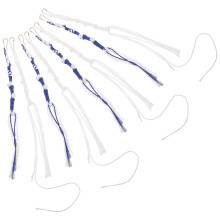 32St Clip-on Metalen En Stof Tzitzit Kwastjes Voor Joodse Gebedsmantel