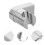 2Pcs Bathroom Shower Head Holder Metal Adjustable Wall Mount Silver 11