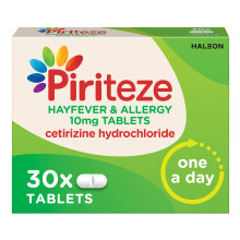Piriteze Hayfever & Allergy Antihistamine Tablets, Allergy Relief,