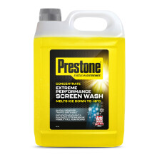 Prestone Screenwash Concentrate 5L, Screen Wash For Cars - Winter, High Performance Cleaning With Streak Free Formula, Extreme Performance Super Conc