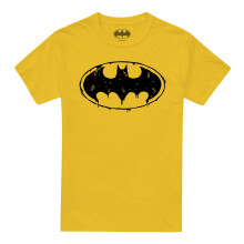 (XL, Daisy Yellow) Batman Mens Slime Logo T-Shirt