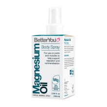 BetterYou Magnesium Supplement, High Strength Magnesium Oil Spray | Natural Vegan Magnesium Chloride Liquid for Sleep, Muscle Recovery Use for Fe