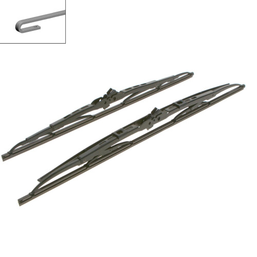 Bosch Bosch SuperPlus Spoiler SP2118S  Front Windscreen Wipers  Set of 2 Replacem 1