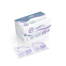 OptiPro Pre-Injection Wipes (x100) - Individually Wrapped Disposable