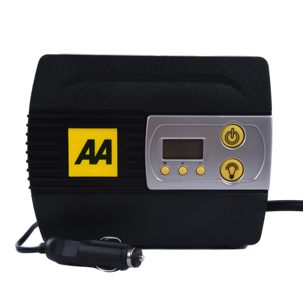 Aa 12V Digital Tyre Inflator Aa5502 Â For Cars Other Vehicles Inflatables Bicycles - Shows Psi Bar Kpa 3-100 Psi Â Includes Adapto 87531930