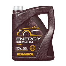 Mannol 5 Litre Energy 5W-30 Engine Oil 7908 API SN/CH-4 ACEA C2 Premium Synthetic Ester Technology
