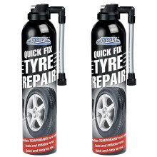 2 X QUICK FIX CAR EMERGENCY FLAT TYRE INFLATE PUNCTURE REPAIR KIT