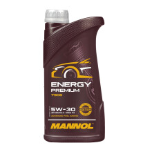Mannol 1 Litre Energy Premium 5W-30 Engine Oil 7908 ACEA C2 Universal Synthetic Ester Technology - Packaging may Vary