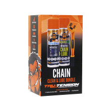 Tru-Tension | Motorcycle Chain Clean & Lube Bundle | Perfect For Road Riding, Off-Road, Commuting & Touring | Motorcycle Tools & Accessories | Cleane