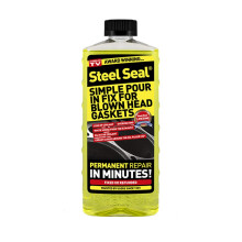 Steel Seal SSAMZ Head Gasket Repair – Pour In Engine Head Gasket Sealer for Water Cooling Systems – Works with All Blue Antifreeze Types – Cars,