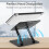 Nayka Adjustable Laptop Stand for Desk, Metal Foldable Laptop Riser 4