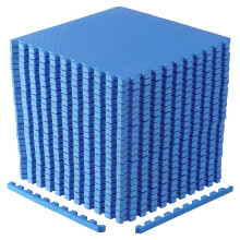 CAP Barbell Pannelli Puzzle in EVA Foam Interlocking 1" - 4 Pezzi | 24" x 24" x 1" | T Pattern - Blu