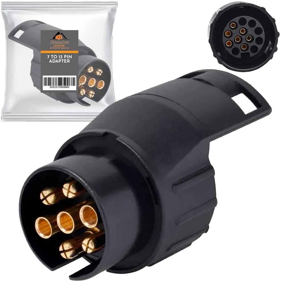 Xtremeauto 7 Pin To 13 Pin Towing Adaptor - 7 Pin To 13 Pin Adapter For Trailer, Caravan, 7 Pin To 13 Pin Towing Adapter Socket Plug 7Pin To 13Pin Ad 5008708424505