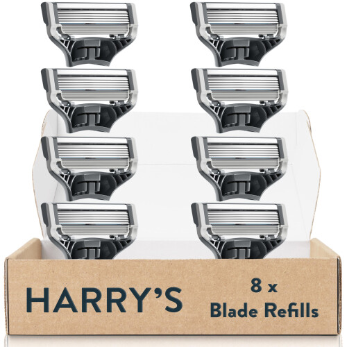 Harry's Harry's Razor Blades Refill, (8) Head Refills with Precision Trimmer,