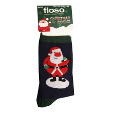 FLOSO Mens Santa Christmas Socks