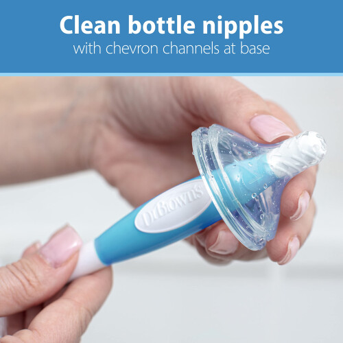 Dr. Brown's Bottle and Teat Brush, Blue 1