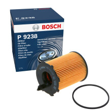 Bosch P9238 Car Oil Filter - Separates Soot and Metal Particles from Engine Oil