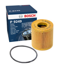 Bosch P9249 Car Oil Filter - Separates Soot and Metal Particles from Engine Oil - Provides Reliable Engine Lubrication