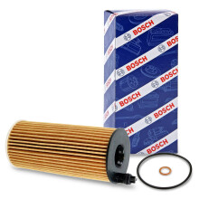Bosch P7123 Car Oil Filter - Separates Soot and Metal Particles from Engine Oil - Provides Reliable Engine Lubrication