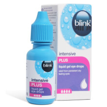 Blink Intensive Plus Liquid Gel Eye Drops - Relief from Dry Eyes Insta