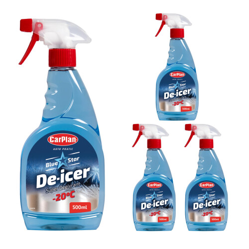 CarPlan CarPlan TDI501 Blue Star Winter De Icer Trigger Spray 500ml x 4
