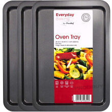 ProChef Brand Non-Stick Baking Tray Sets (3 x Oven Trays)