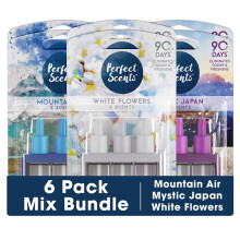 Perfect Scents 6x 3 Scents Refill Air Freshener - Compatible with 3volution