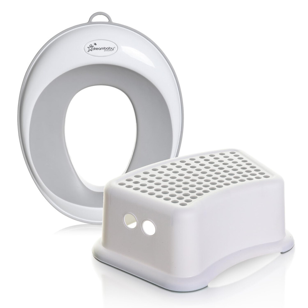 Dreambaby Potty Training Toilet Seat And Step Stool Set With Anti-Slip Base, Com