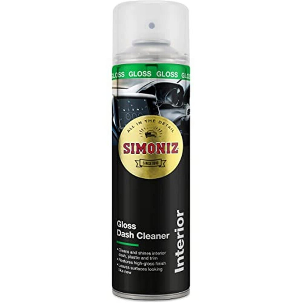 Simoniz Gloss Dashboard Cleaner Professional Car Interior Cleaner Spray Wit
