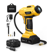 AstroAI Cordless Tyre Inflator Air Compressor 12V DC and 20V Rechargeable B