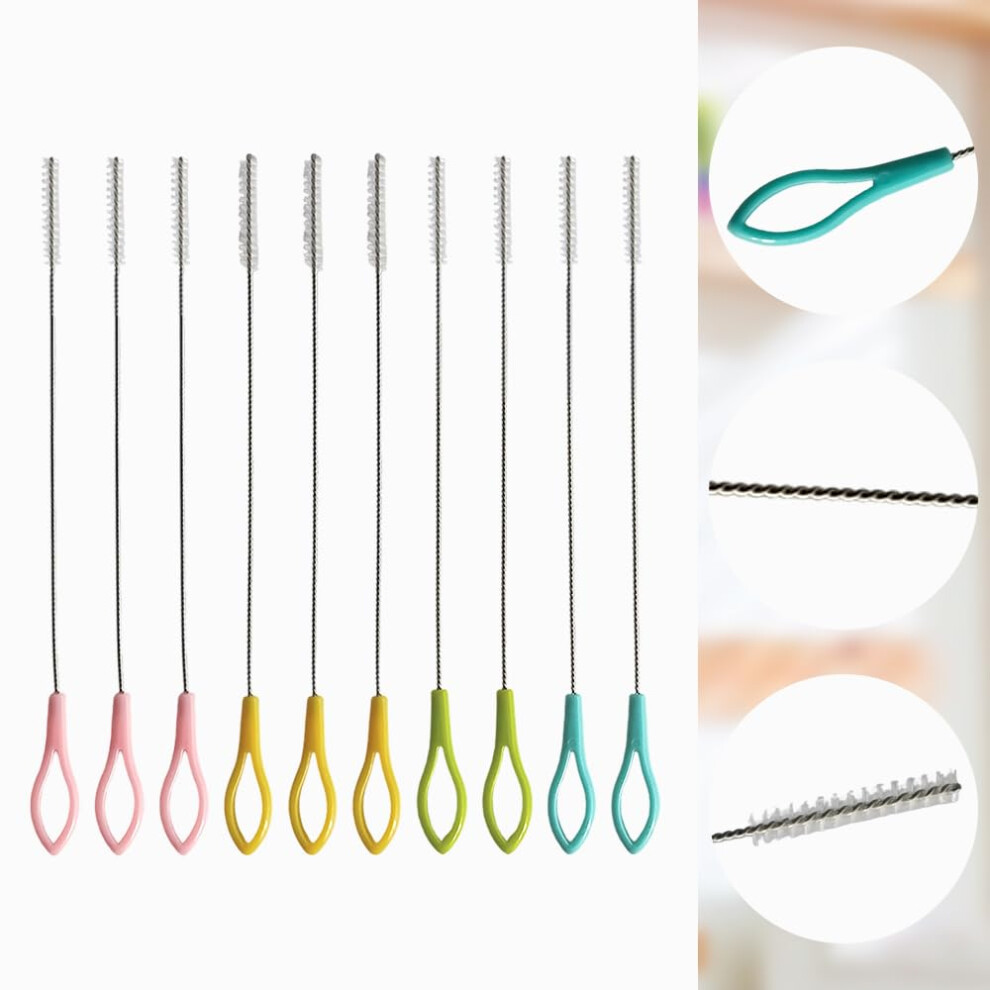 Armo Home Armo 10 Pieces Straw Cleaning Brush Nylon Stainless Steel Test Tube G