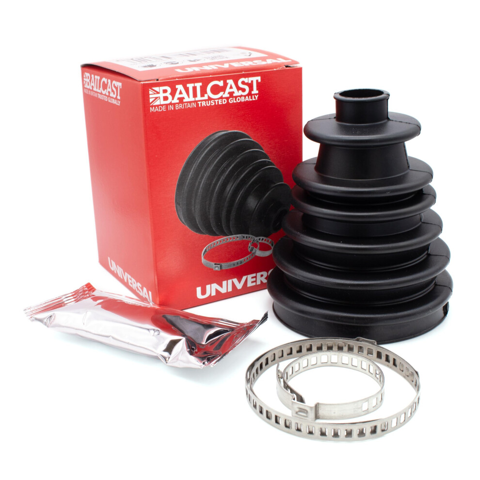 Bailcast Cvs18 Universal Split Constant Velocity Joint Gaiter Boot Replacem Black 4690959860396
