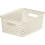 Curver Curver My Style Small Rectangular Storage Basket, Vintage White, 4 Litre 1