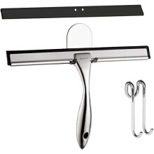Ibergrif M34101 Shower Squeegees, Silicone Window Squeegee, Shower Cleaner for Window, Glass, Shower Door, Car Windshield, Include
