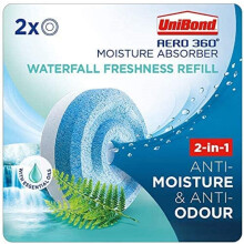 UniBond AERO 360 Moisture Absorber Waterfall Freshness Refill Tab