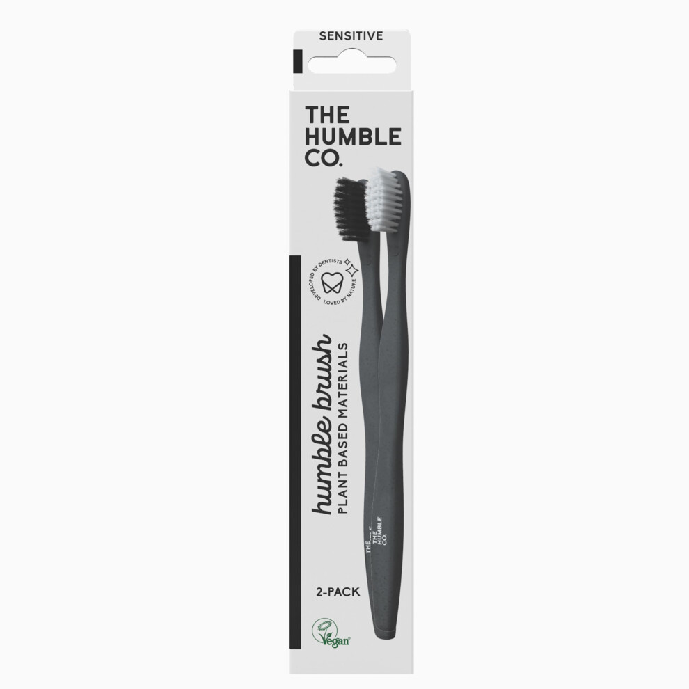 The Humble Co. - Adult Black Toothbrush - Sensitive Bristles