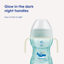 MAM Fun to Drink Cup Glow Handles SpillFree Sippy Cup for Toddlers