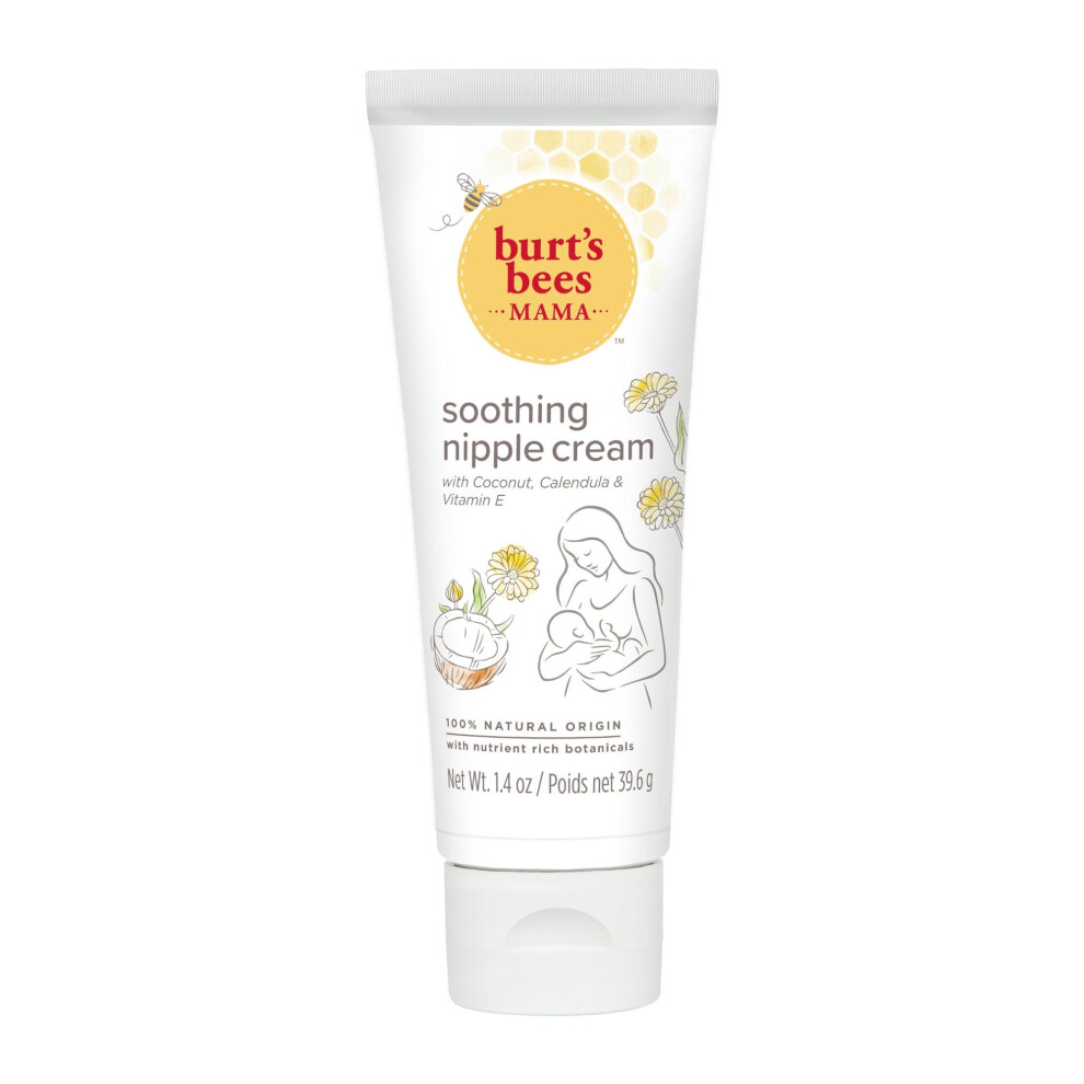 Nipple Soothing Nipple Balm For Breastfeeding, For Sore Nipples & Cracked Skin, 39.6G Cream Burt's Bees